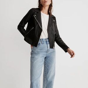 EUC / LN The Washed Leather Motorcycle Jacket